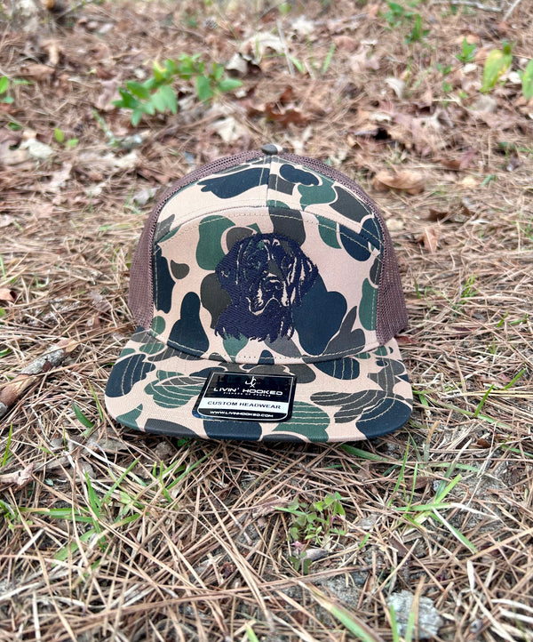 Black Lab on Camo