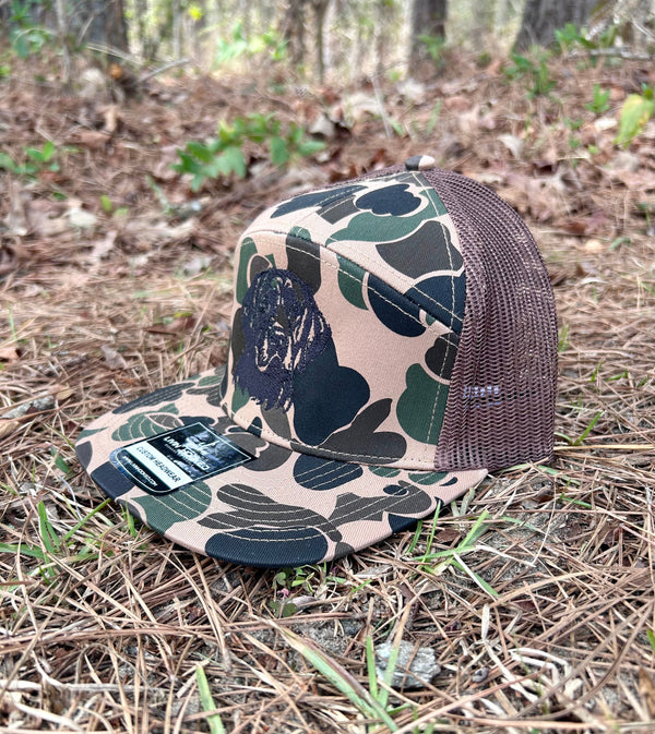 Black Lab on Camo
